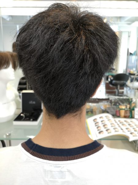 ふくらんでごわつくメンズのくせ毛ヘアをバランスのいいスタイルに Takuyaasano Com 淺野 卓矢 くせ毛マスターのブログ